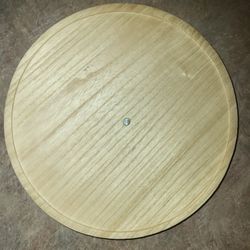 iDesign Set of 3 Natural Paulownia Wood Lazy Susan Turntables, 10.5" x 1.2" x 10.5”
