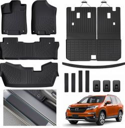 Honda Pilot 2016-2022 Floor Mat Liner Set & Cargo Plus Accessories NEW