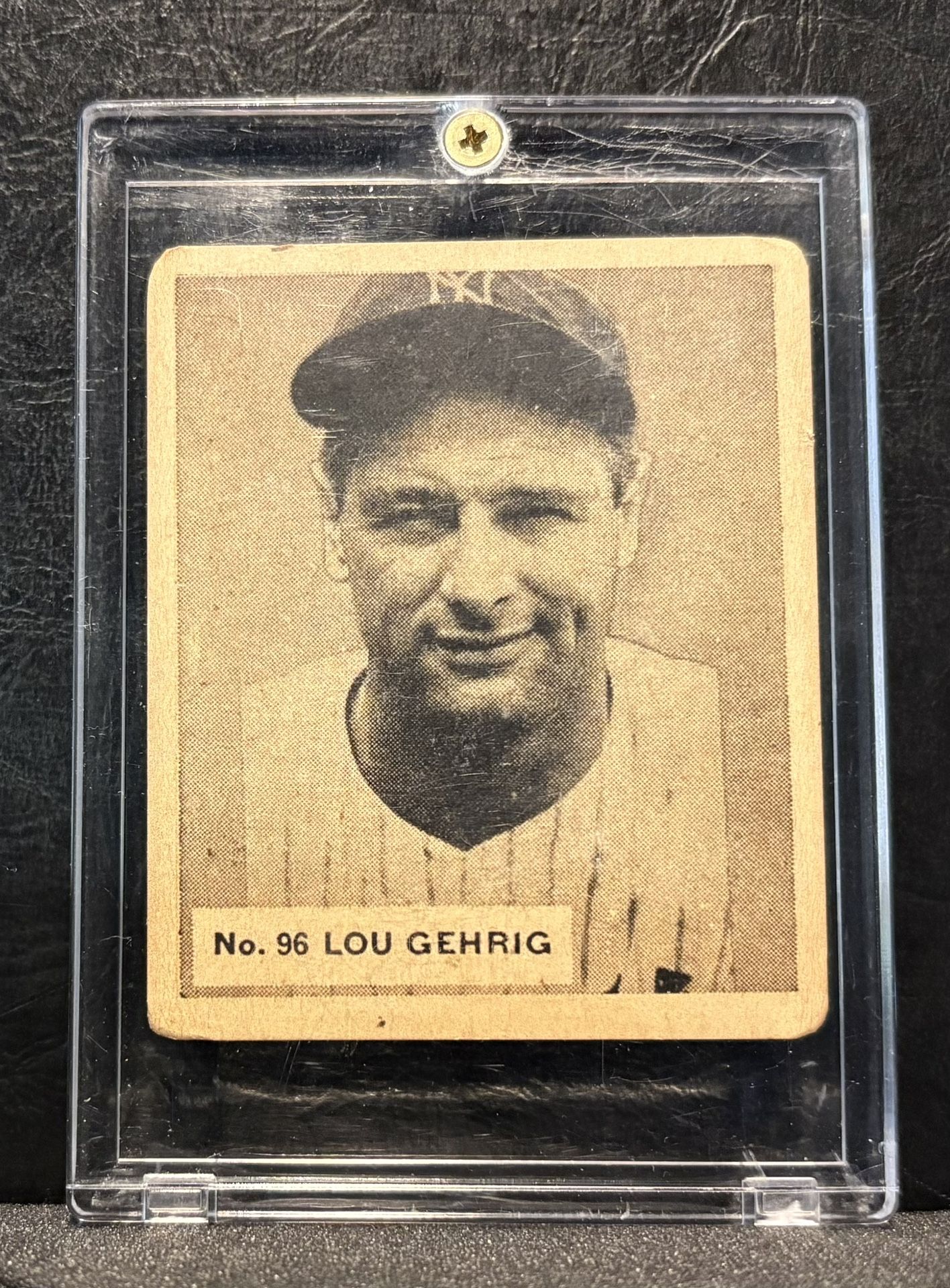 Lou Gehrig Worldwide Gum High End Aged Reprint 