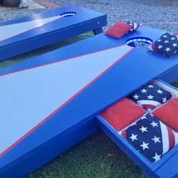 Custom Cornhole Boards! Ready For Pick Up! American Themed!