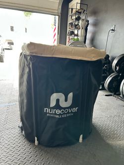 Ice bath used twice with cover and case