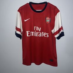 Arsenal Jersey Mens Large?? Red Nike 2012-2014 England Football GREEN RARE