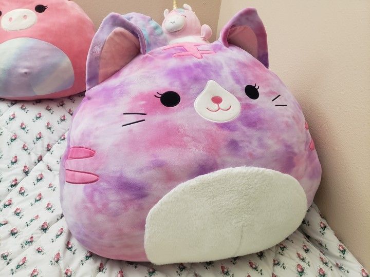 Giant  Pink Cat KITTY  Squishmellow 24"