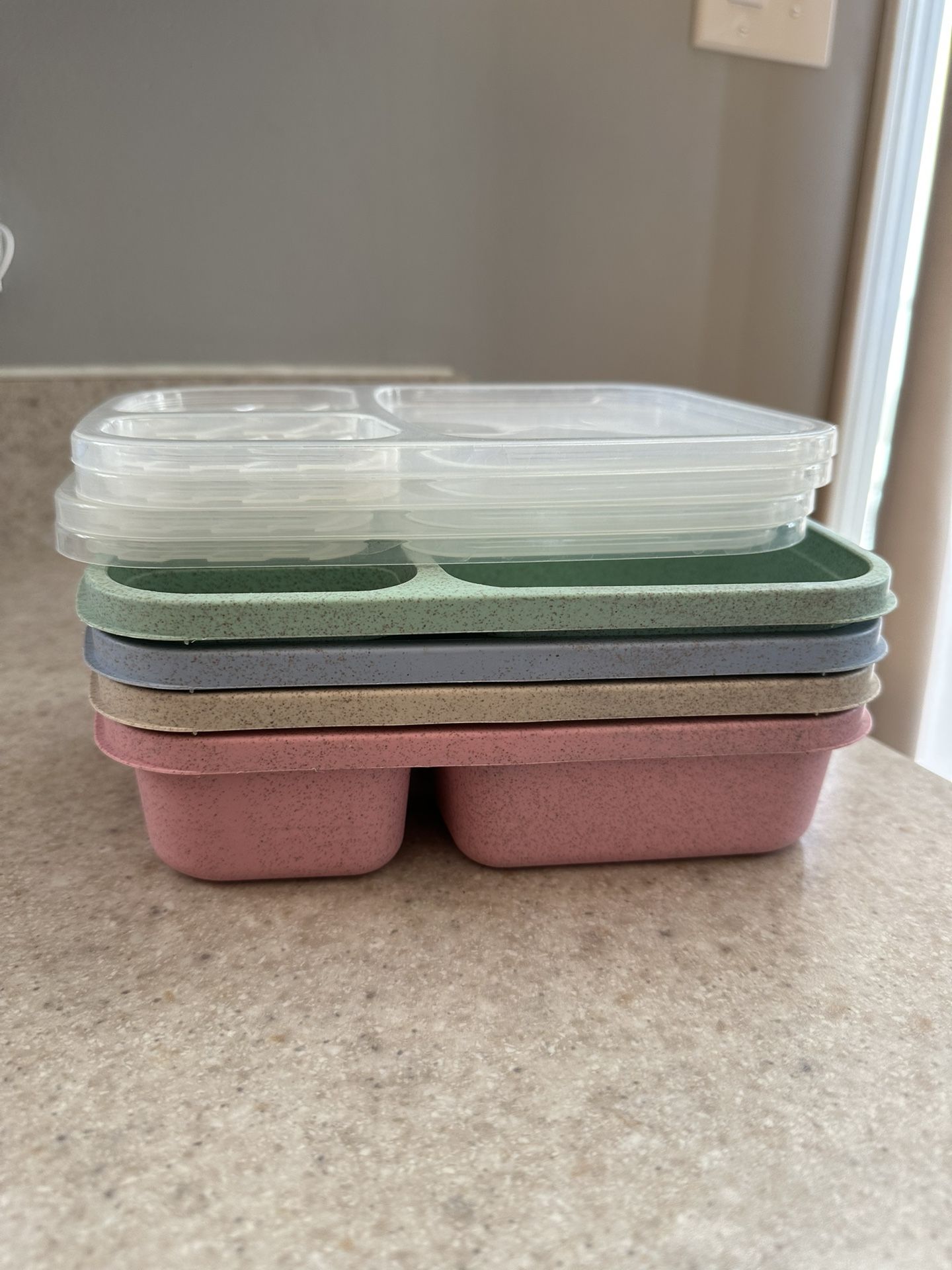 4 Pack Bamboo Lunch Set