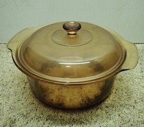 Corning Visions Amber Glass Pot with Lid — 5L