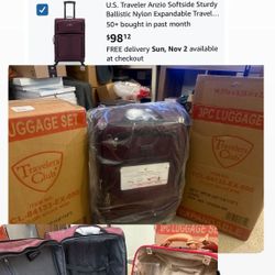 Expandable Travel Suitcase Luggage with 4  Wheels bag suitcase backpack carry on travel bag with wheels/handle 3 compartments    New / sealed packagin