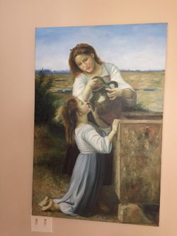 Oil on canvas hand painting