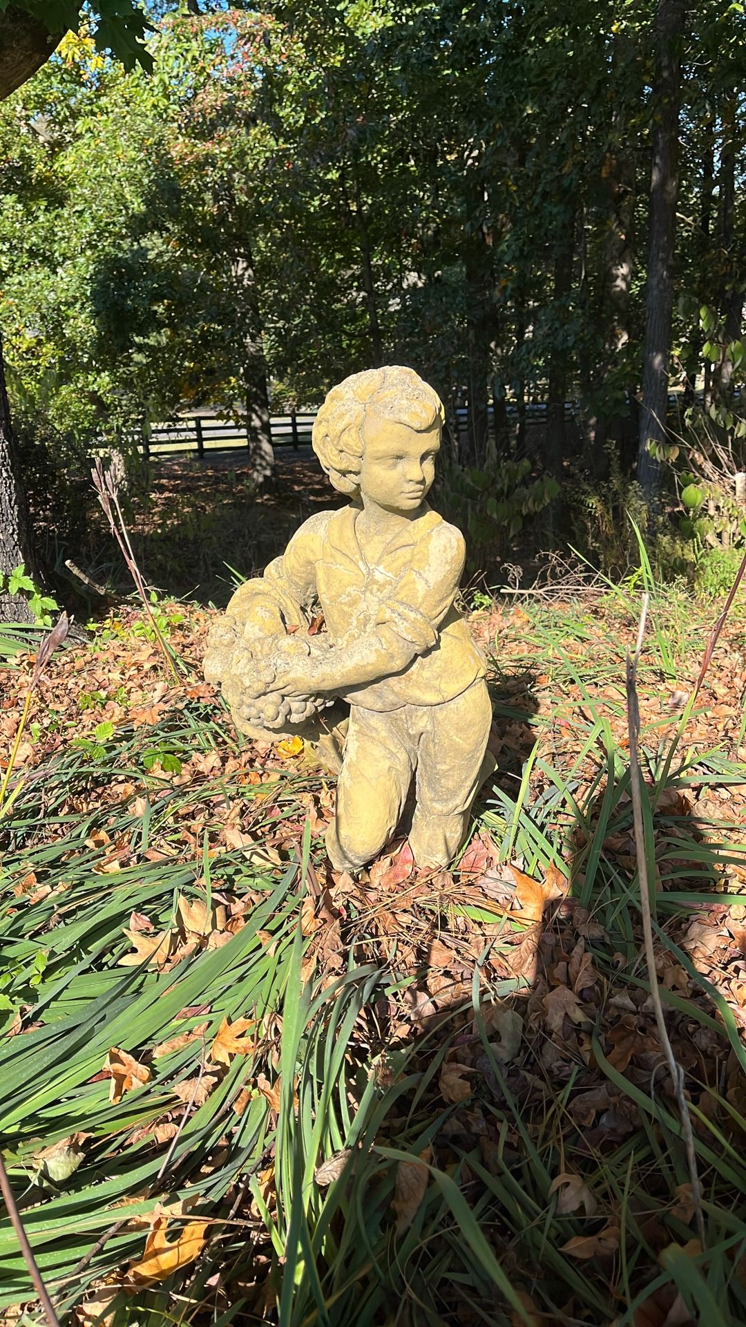 Little Boy Garden Statue 