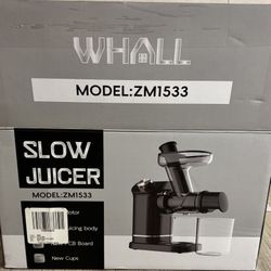WHALL ZM1533 High Juice Yield Cold Press Masticating Juicer (Black)