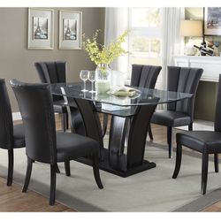 Black Dining Table Set
