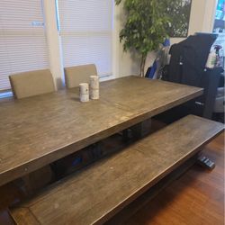 Living Spaces Heavy Dining Table