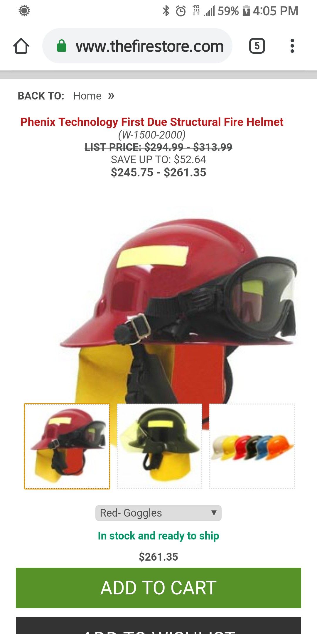 Phenix first due structure fire helmet
