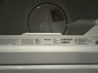 Whirlpool stacked washer dryer white
