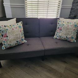 Gray Sofa Bed/ Recliner 