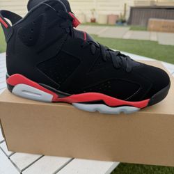 Air Jordan 6 Retro 'Infrared Sal... Black and Light Crimson Size 11.5