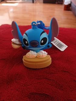 Disney Stitch Eating Dim Sum Collectable New Keychain