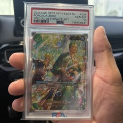 2026 ONE PIECE OP14-EB04-THE AZURE SEA'S SEVEN SPECIAL AA RORONOA ZORO PSA 10