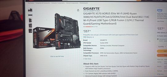 Gigabyte X570 Aorus Elite WiFi (AMD Ryzen 3000) motherboard