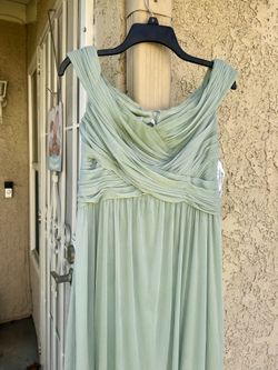 David’s Bridal Dusty Sage Dresses