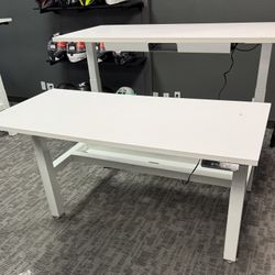 Adjustable Height Double Desk Heavy Duty for Two 