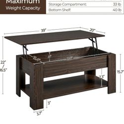 Rising Top Coffee Table