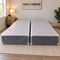 Brand New Queen Split Box Spring | 2-Piece Set | Factory Sealed | Same Day Pickup & Delivery Available