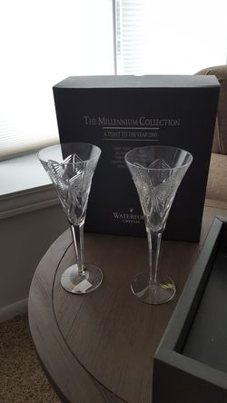 Waterford Crystal toasting flutes