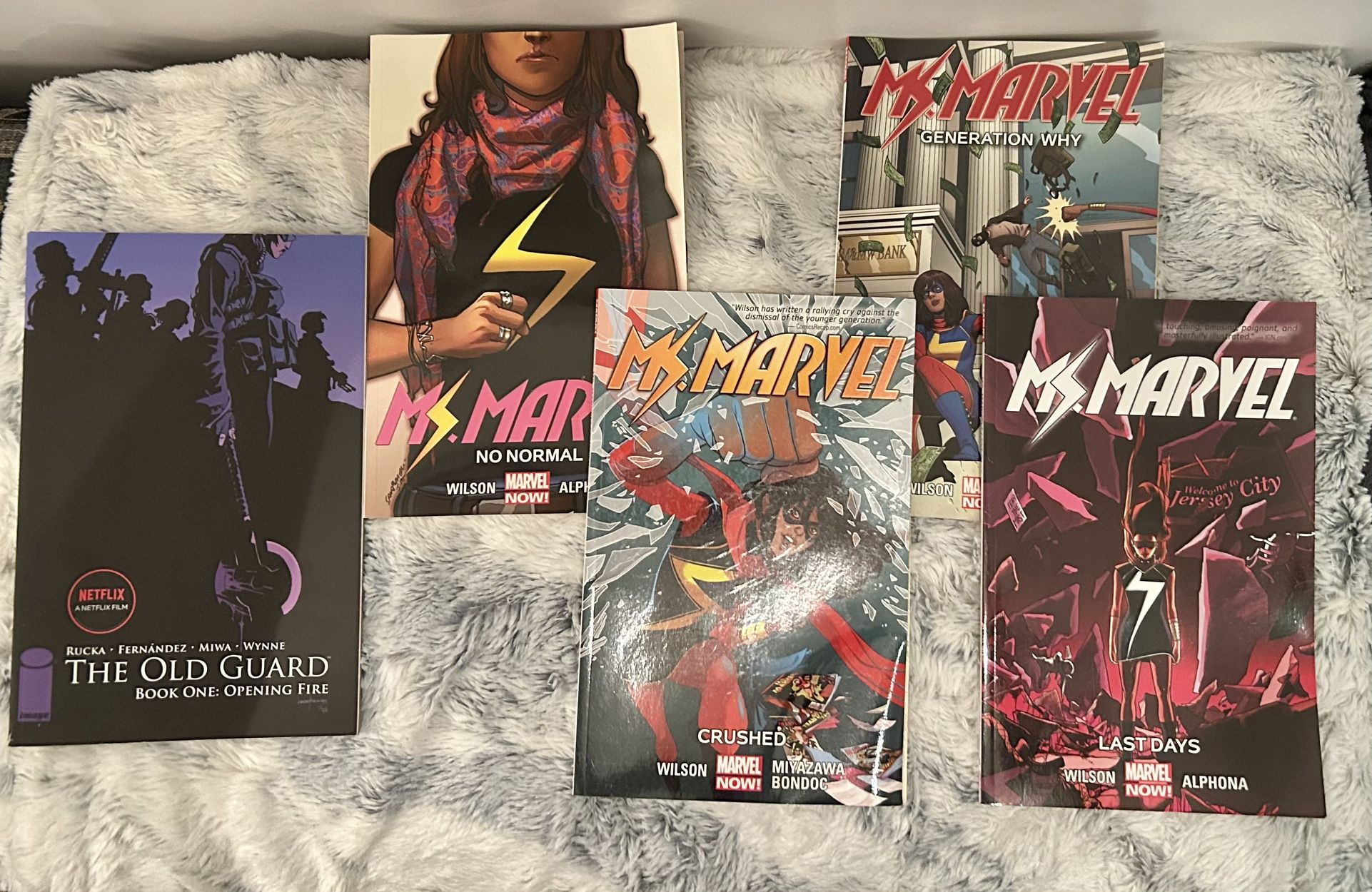 Graphic Novels - Ms. Marvel and The Old Guard