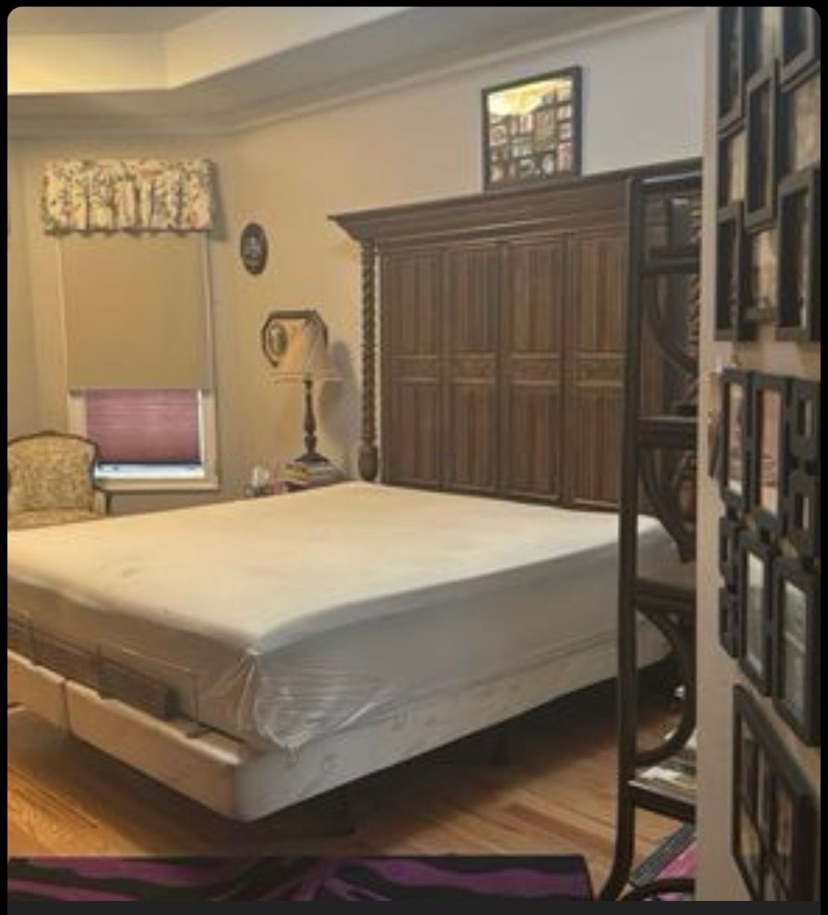 Oak Headboard And Electric Bed frame