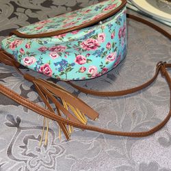 Flowery Leather Purse For Women 