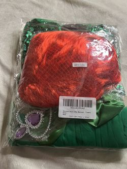 Traje De Ariel Ya Sea Para Cumpleaños O Disfraz Nuevo