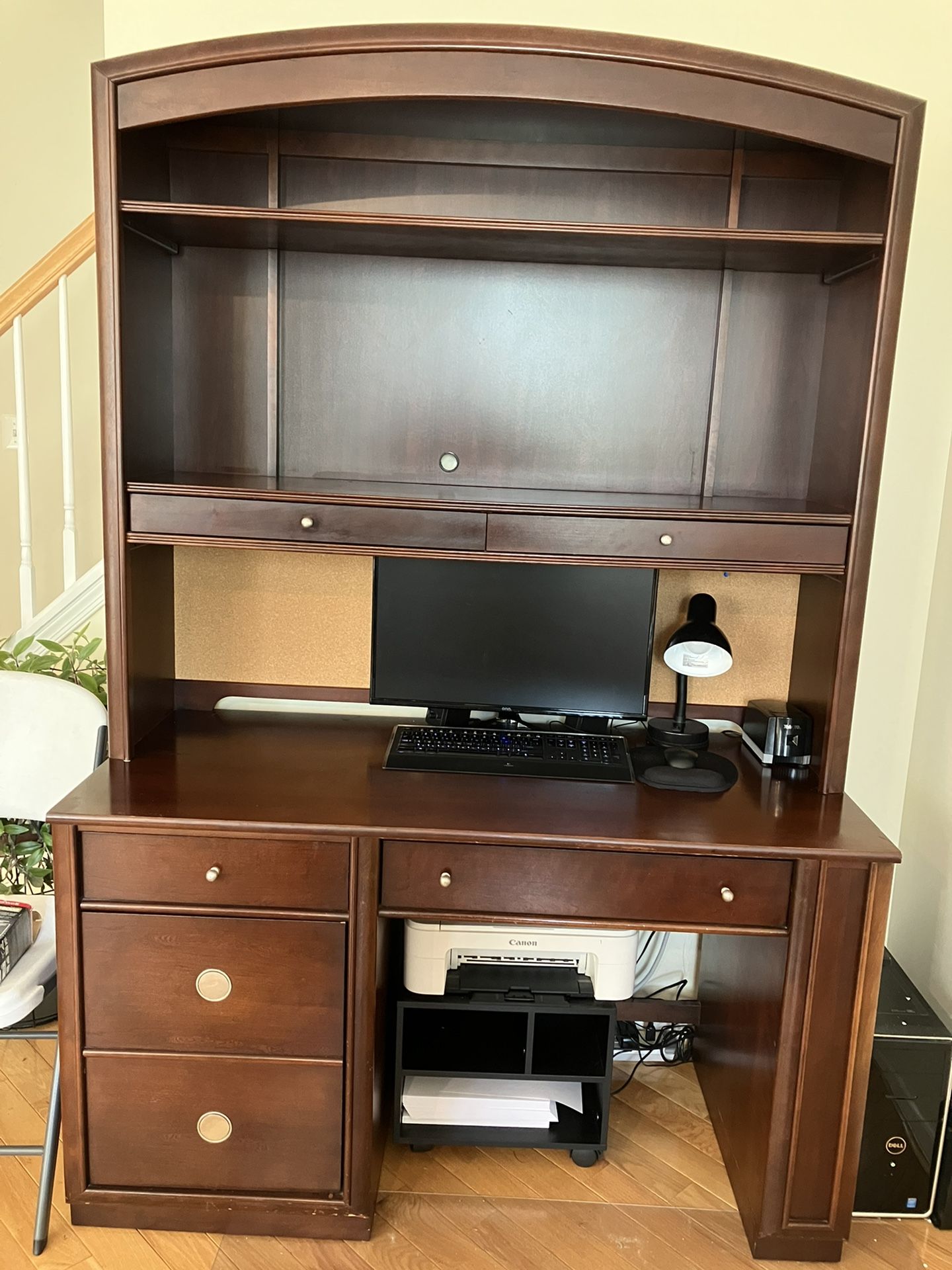 Desk with Hutch - Solid Wood