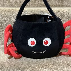 Hyde & Eek 2024 Target Halloween Spider  Basket 8" Plush Trick or Treat Pail