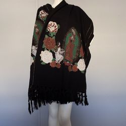 Rebozo Virgen De Guadalupe/ Virgin Mary Mexican Shawl 