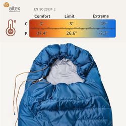 New Unigear Camfy Bed 30°F Sleeping Bag – Premium Comfortable Sleeping Bag for Adults and Kids – Lightweight and Portable for 3 Season Camping