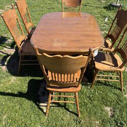 Antique Wooden Dining Table 