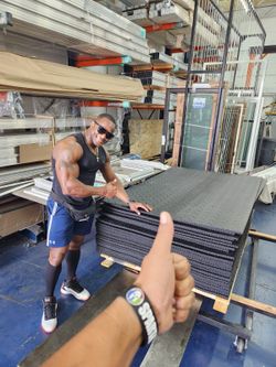 $83 each. Rubber Mats 6x4, Thick 3/4, 💯 Pounds Weight.  Delivery For Extra