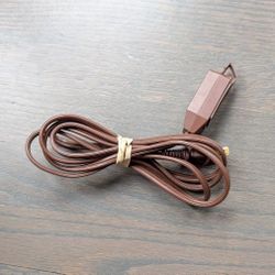 Indoor Extension Cord, 3 Outlets, Brown