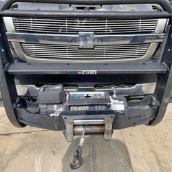 Brushguard And Winch Chevy