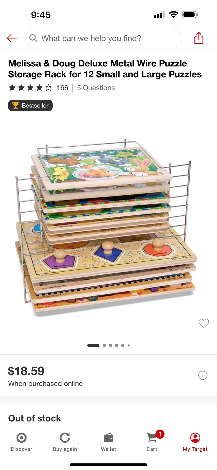 Melissa And Doug Puzzle Rack
