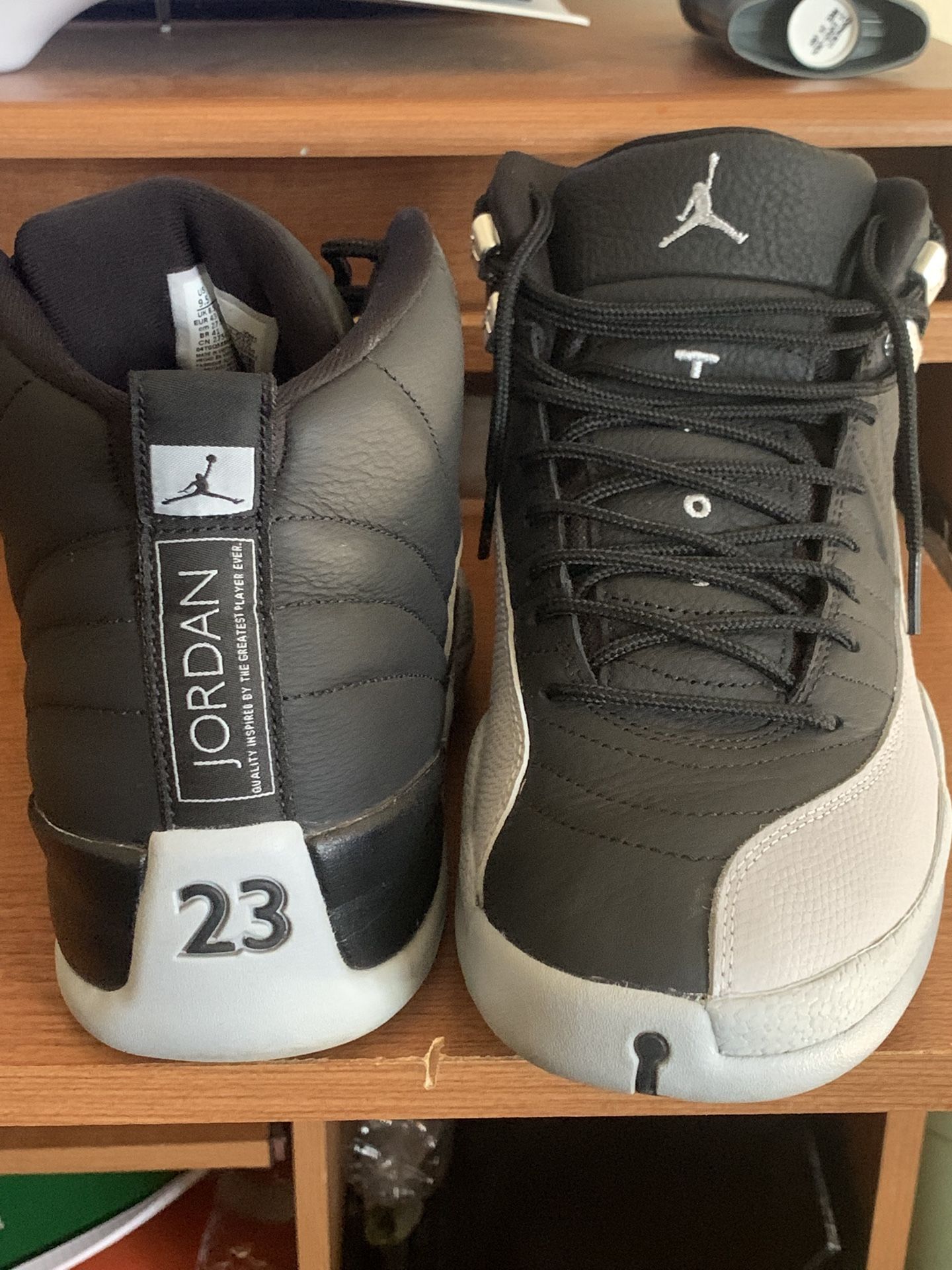 Jordan’s 12 Retro Black Wolf Grey