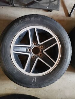 1987 Camaro Iron 15" Rim & tires Set Of 4 $100