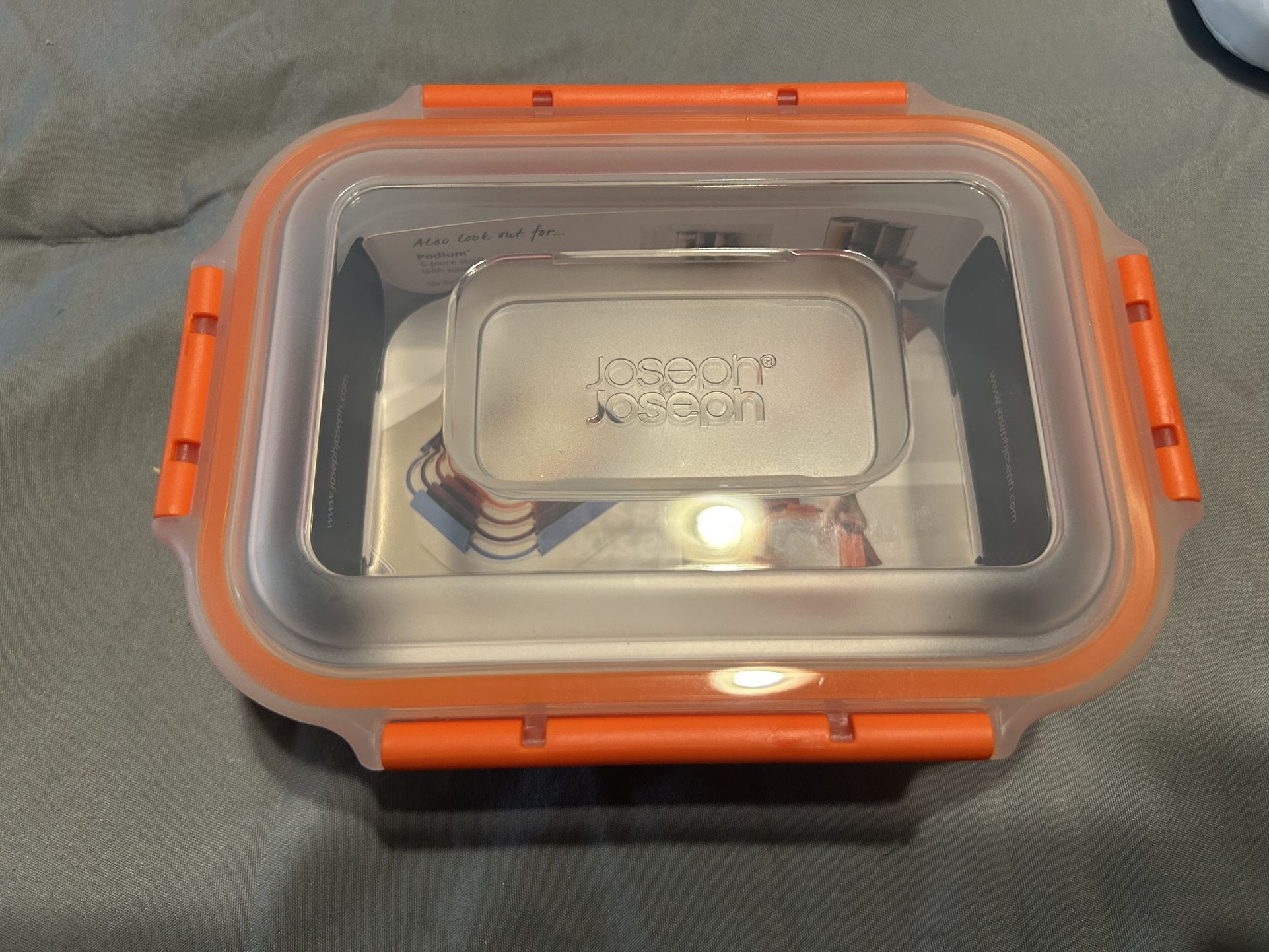 Joseph Nest Tea Lock Storage Container, 18 Ounce – Orange