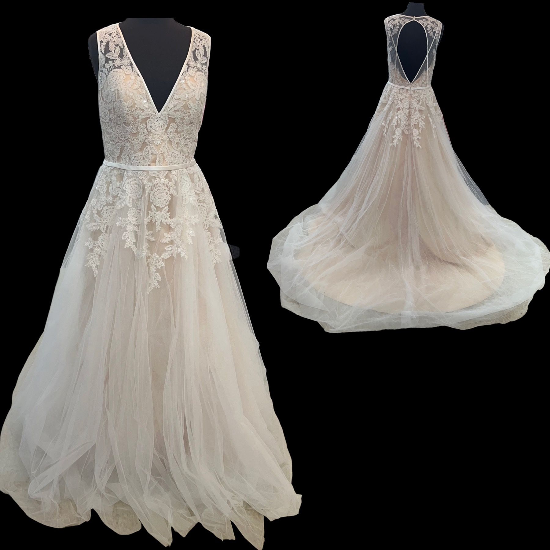 New With Tags Cocomelody Size 14 Wedding Gown $201