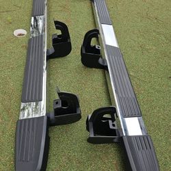 CREW CAB OEM RUNNING BOARDS SIDE STEPS CHEVY SILVERADO GMC SIERRA 1500, 2500, 3500 MODEL 2020-2024