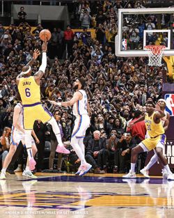 LeBron James Record-Breaking Shot 8x10 Black Frame