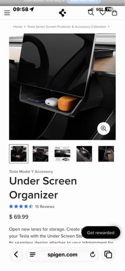 Tesla Model Y Under Screen Organizer