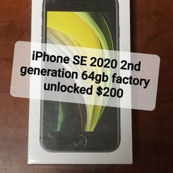 iPhone SE 2ND GENERATION FACTORY UNLOCKED 