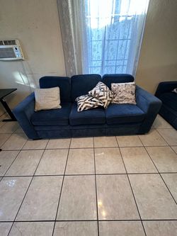 Navy Blue Sofa & Loveseat – Set or Separate