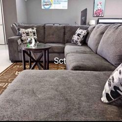 Brand New Ashley Couch ‼️Ballinasloe Smoke Sectional Oversized 